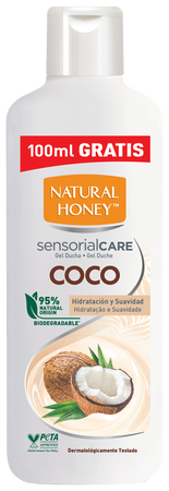Gel de baño Natural Honey 600+100 ml coco