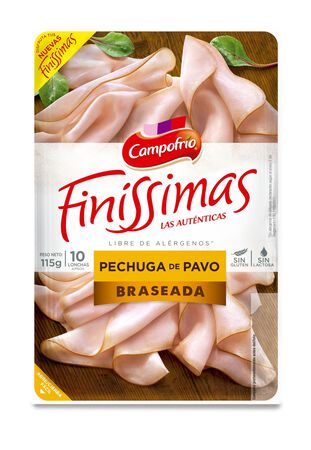 Pechuga de pavo braseado Campofrío finissimas 115g