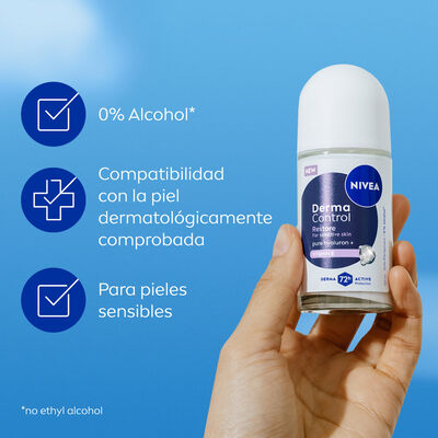 Desodorante en roll-on antitranspirante derma control restore Nivea 50ml