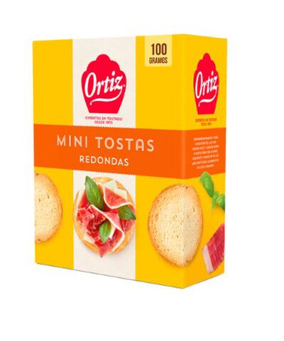 Tostas Mini Ortiz 100g Redondas