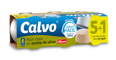 Atún claro en aceite de oliva Calvo 5+1 x 65G