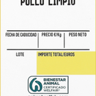Pollo limpio Alipende 1,7kg aproximadamente