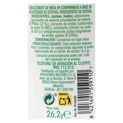 Edulcorante estevia Alipende 525Unid