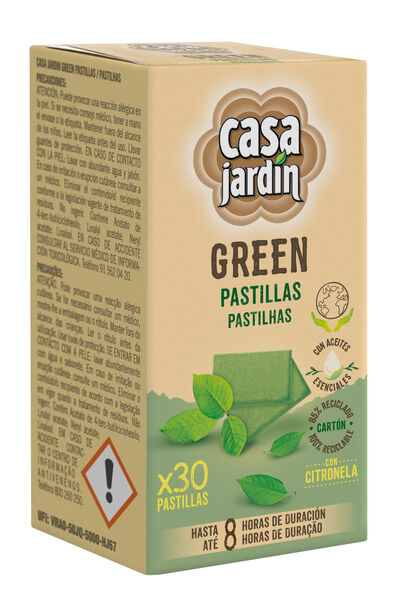 Pastillas insecticida eléctrico Casa Jardín 30 unidades recambio