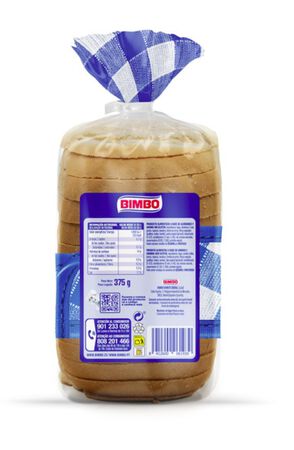 Pan de molde sin gluten blanco Bimbo 375g