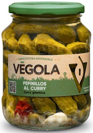 Pepinillo al curry Vegola 190g