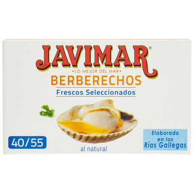 Berberechos frescos al natural Javimar 63g 40/55
