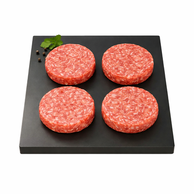 LOTE de 4 unidades de Burguer meat de vacuno 150g/ud