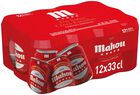 Cerveza rubia especial Mahou 5 Estrellas pack 12 latas 33cl