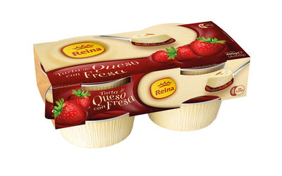 Tarta de queso Reina pack 4 con mermelada de fresa