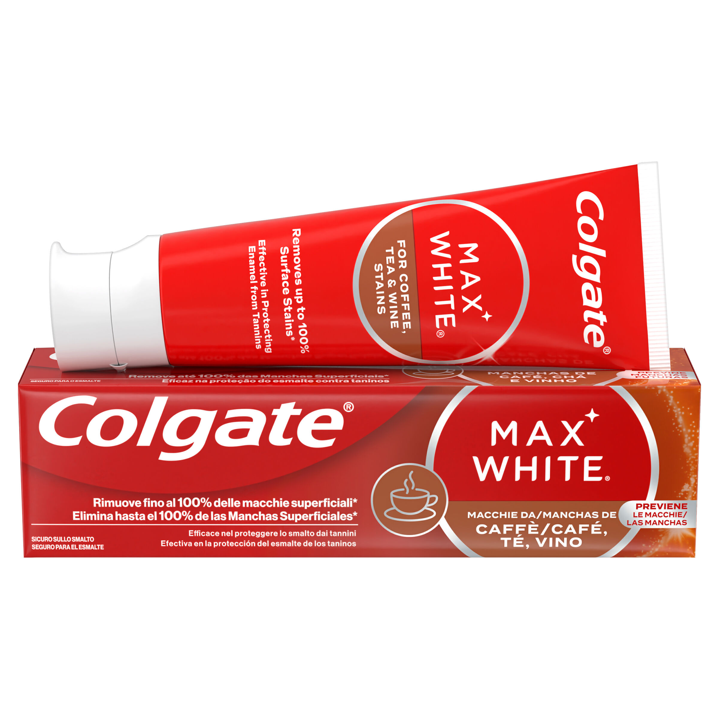 Pasta dental max white café Colgate 75 ml