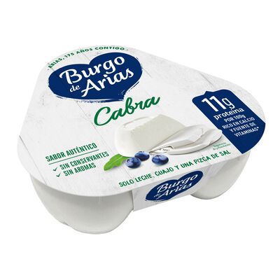 Queso fresco de cabra Burgo de Arias pack de 3 uds