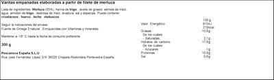 Varitas de merluza Pescanova 300g empanadas