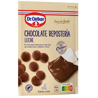 Chocolate con leche para repostería Dr Oetker 150g