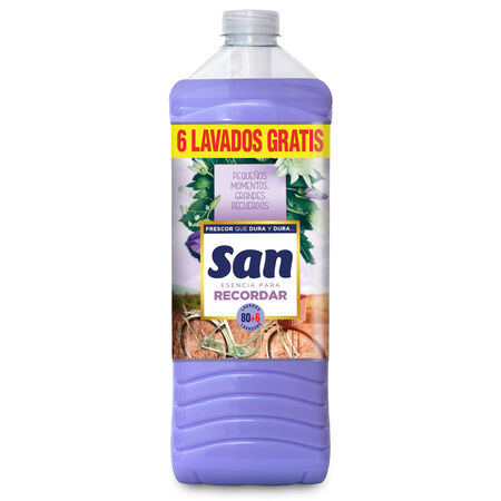 Suavizante Concentrado San Esencia Recordar 80+6 lavados