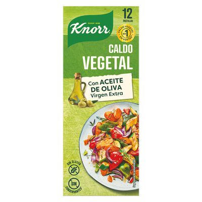 Caldo en pastillas vegetal sin gluten Knorr 12u