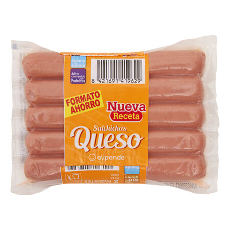 Salchicha con queso Alipende 200g pack 2 uds