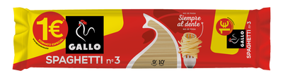 Espaguetis N&ordm;3 Gallo 400g