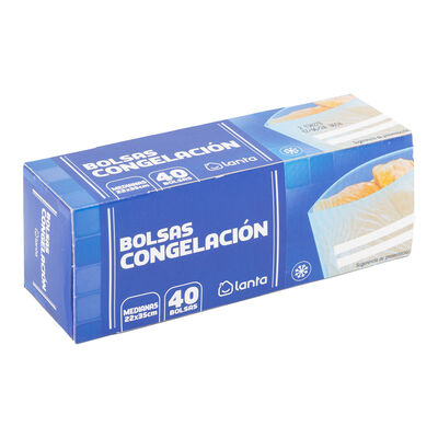 Bolsa de congelaci&oacute;n Lanta 40 uds medianas