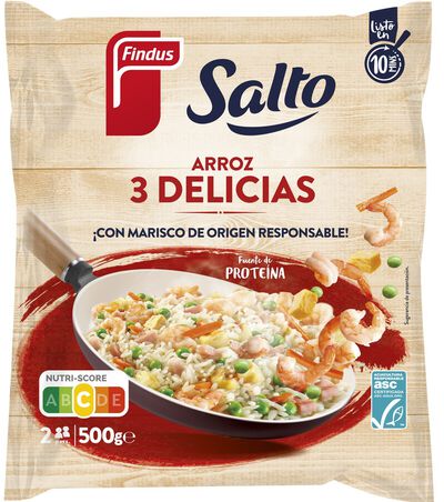 Arroz 3 delicias Findus Salto 500g