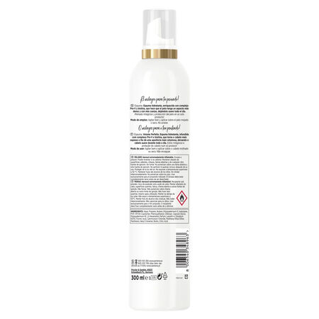Espuja fijadora Pantene 300 ml Volumen Perfecto