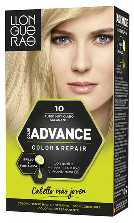 Tinte de cabello Llongueras Color Advance nº10 rubio muy claro aclarante
