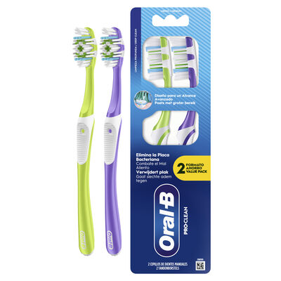 Cepillo dental Oral-B pro clean pack-2 manual