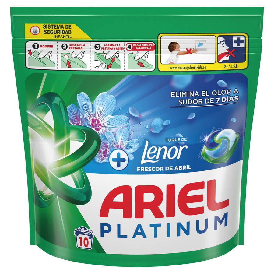 Detergente cápsulas Lenor Ariel Pods 10 lavados