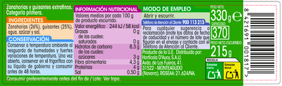 Guisante extrafino y zanahoria baby Alipende 215g