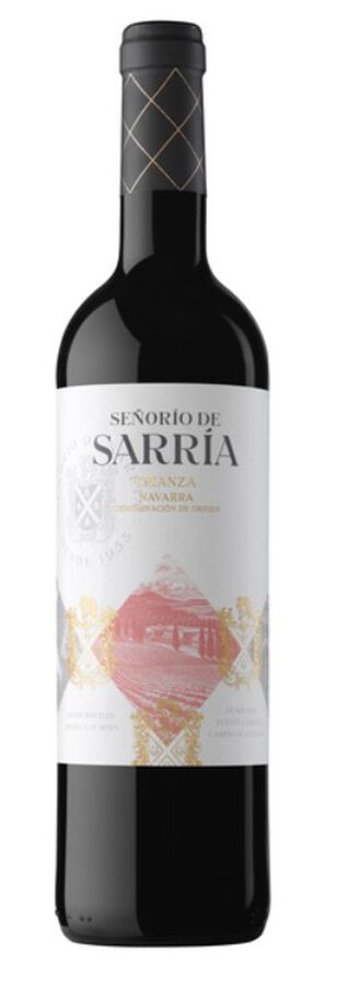 Vino tinto con D.O Navarra crianza Se&ntilde;or&iacute;o de Sarria 75 cl
