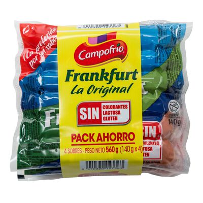 Salchichas tipo frankfurt Campofr&iacute;o pack 4 uds
