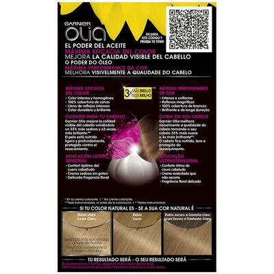 Tinte de cabello sin amon&iacute;aco Garnier Olia n&ordm; 8 rubio claro
