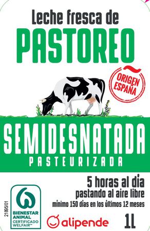 Leche fresca Alipende 1,5l semidesnatada