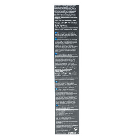 Crema depilatoria Veet 200ml men piel sensible