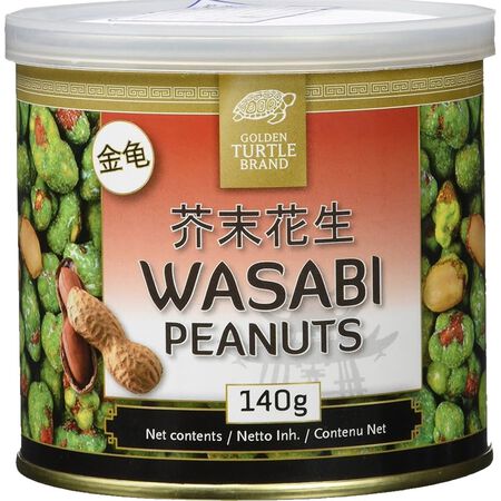 Cacahuetes con wasabi Golden Turtle 140g