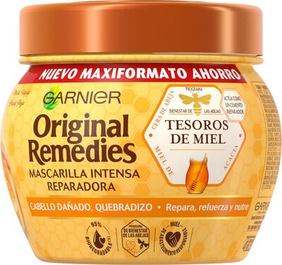 Mascarilla capilar reconstructora Original Remedies 340ml cabello dañado