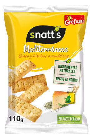 Palitos pan mediterráneas queso y hierbas Snatt'S 110g