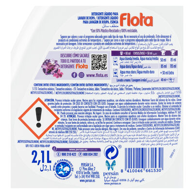 Detergente L&iacute;quido Flota 42 Lavados Esencia