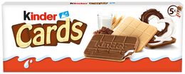 Galleta rellena Kinder cards 128g