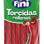Regaliz Fini 125g torcidas rellenas con zumo de fruta