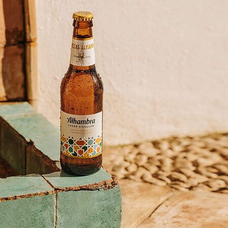 Cerveza rubia especial Alhambra pack 6 botellas 25cl