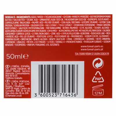 Crema facial de d&iacute;a L'Or&eacute;al revitalift 50ml