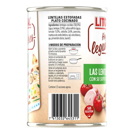 Lentejas de la abuela Litoral 425g