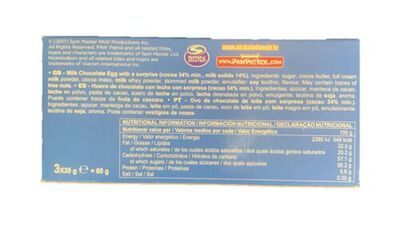 Huevo sorpresa de chocolate 3u Paw Patrol