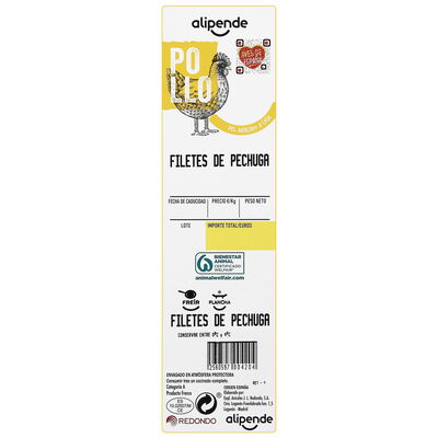 Filete de pollo Alipende 600g aproximadamente