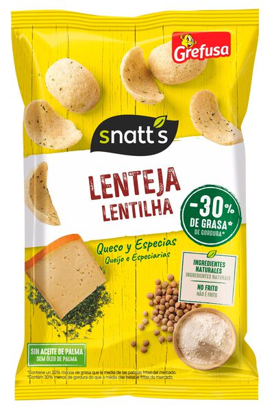 Snack de lenteja con queso y especias Snatt´s 90g