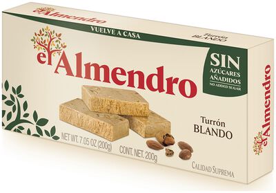 Turrón blando sin azúcares añadidos El Almendro 200g
