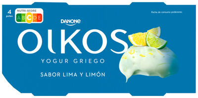 Yogur estilo griego Oikos pack 4 lima lim&oacute;n