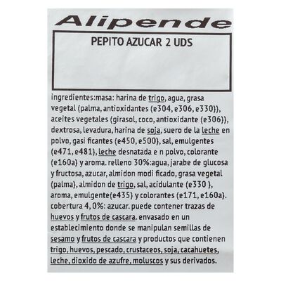 Pepito azucarado crema 2 uds