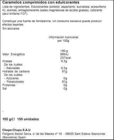 Caramelos sin az&uacute;car sabor menta Smint 150 unidades